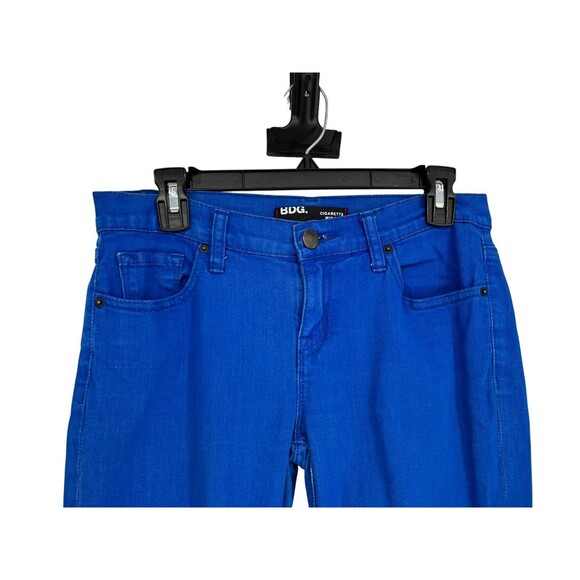 BDG Pants Women's Size 29 x 30 Blue Cigarette Mid Rise Cotton Blend - Picture 3 of 6